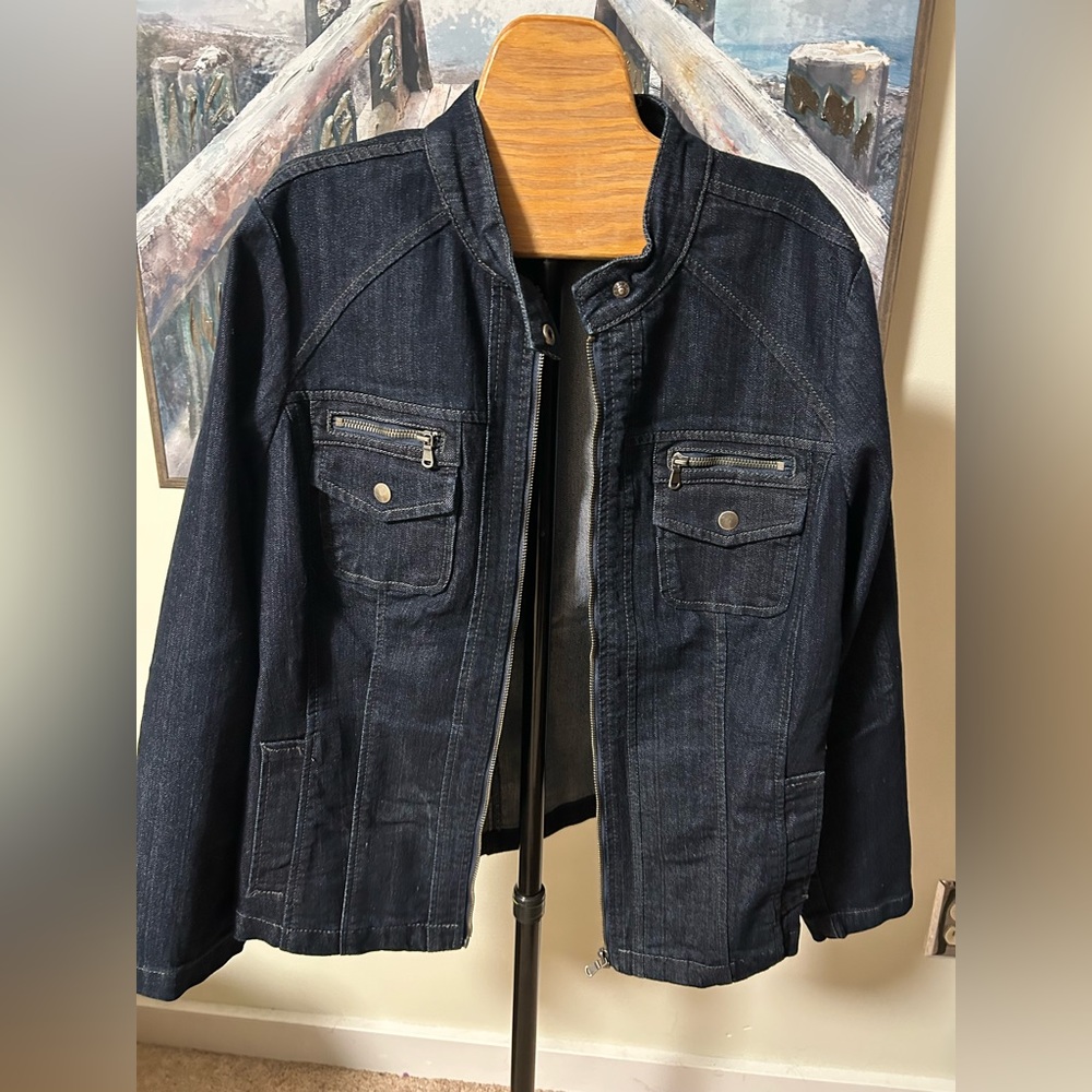 Dark Jean jacket 1X